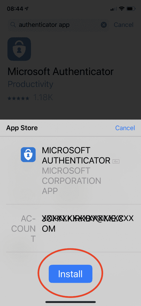 install microsoft authenticator app